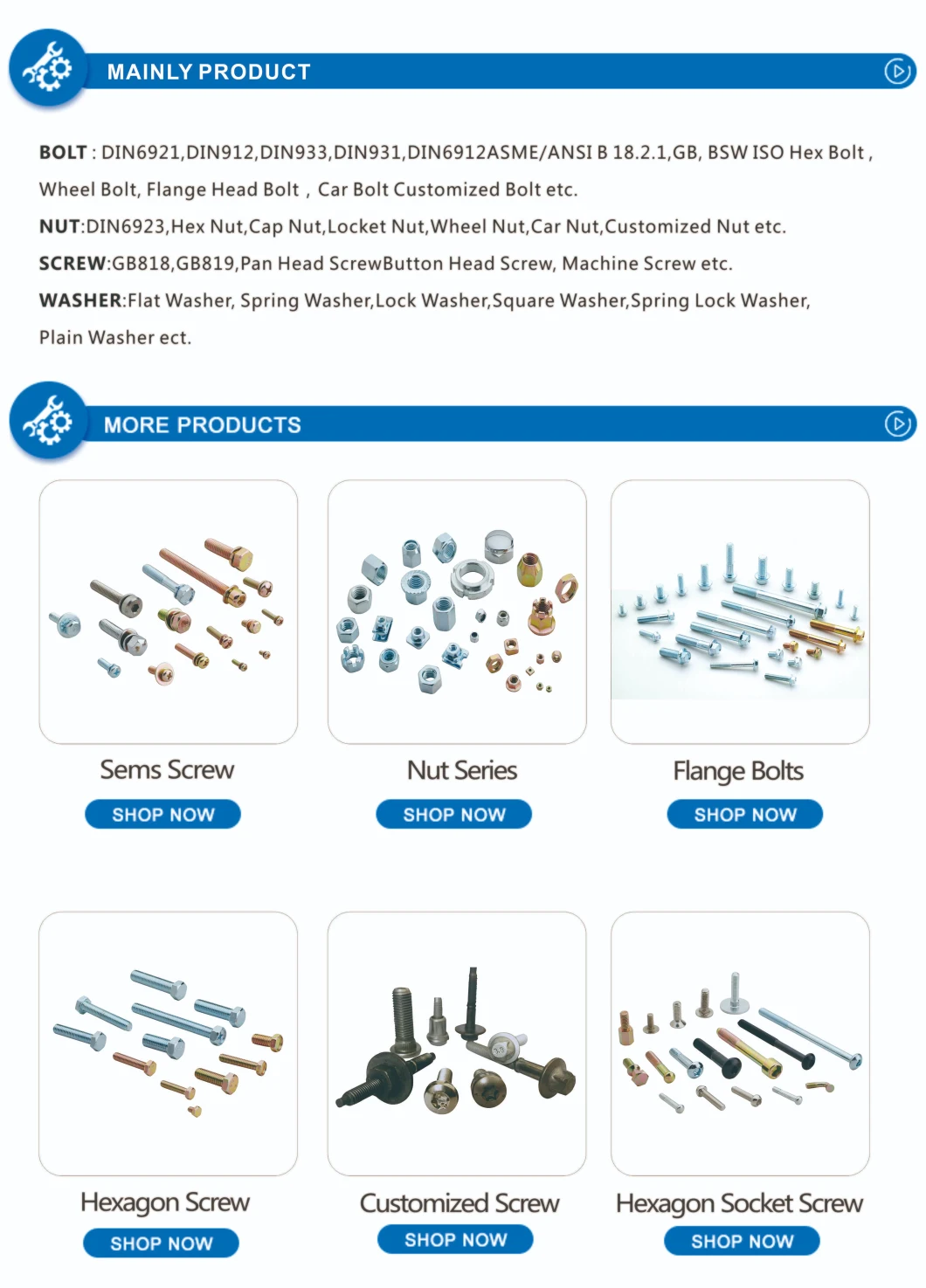 Carbon Steel Metric Standard Class 8.8 Hex Flange Head Bolt M5-M24 Fastener